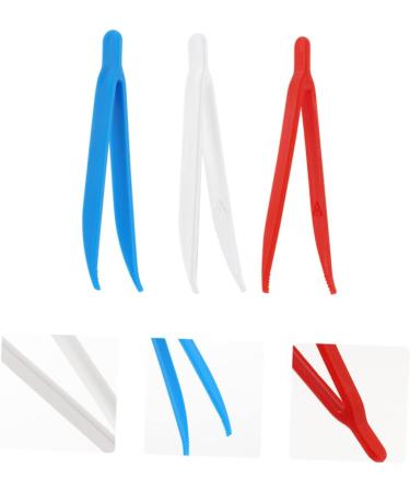Beavorty 100 Pack Disposable Tweezers - Eyelash Manicure & Nail Art Tools | DIY Accessories & Fine Handicraft | 7.5x0.5cm Random Color - Buy Online on GoSupps.com