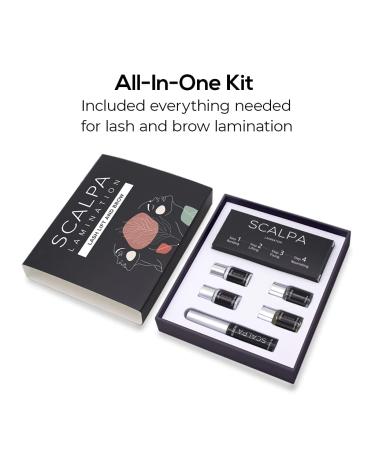 SCALPA Professional Lash Lift & Brow Lamination Kit - Semi-Permanent Eyelash & Eyebrow Perm Set - Buy Online on GoSupps.com