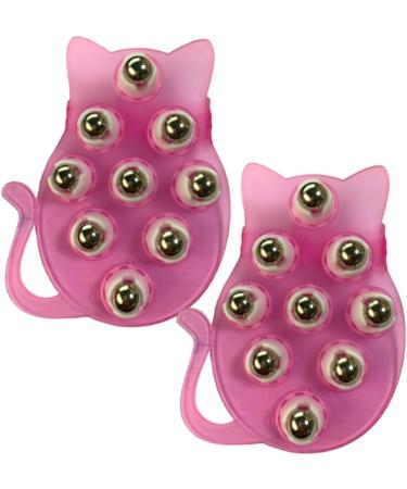 Buy Minkissy 2 Piece Steel Back Neck & Ball Massager - Pink Cat Design | International Shipping Available - Buy Online on GoSupps.com