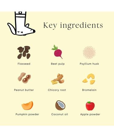 Scooch Anal Gland Supplement for Dogs | Human Grade Crunchy Chews | Stops Scooting & Itching | Plant-Based with Prebiotics | Promotes Digestion | Banana + Pumpkin Flavor - Buy Online on GoSupps.com