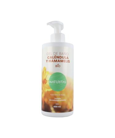Naturitas Naturitas Essentials Organic Calendula Bath Gel for Sensitive Skin 450 ml | Witch Hazel | Aloe Vera | Natural Cosmetics | Organic Farming