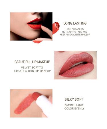 QiBest Mini Capsule Lipstick Set - 6 Velvet Matte Long Lasting Lipsticks | Moisturizing & Safe Make-Up Gift for All Skin Tones - Buy Online on GoSupps.com