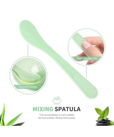Teenitor Facial Mask Mixing Bowl Set - DIY Facemask Kit with Brush, Spatula, Gauges & Puff - Green - Pack of 8 - Buy Online on GoSupps.com