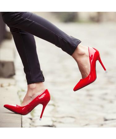 URAQT High Heel Protectors - 6 Pairs Transparent Stiletto Caps for Grass & Weddings - 3 Sizes - Buy Online on GoSupps.com