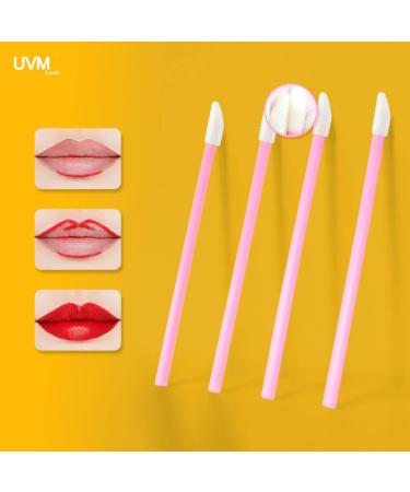 200PCS Pink Disposable Lip Brushes Lip Gloss Applicators Makeup Tools Kit - Buy Online on GoSupps.com