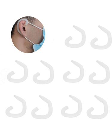 5 Pairs Ear Brackets for Facial Cover | Comfortable Reusable Pain Relief Silicone Mask Accessories (White) - Perfect Fit & Easy to Wear - Buy Online on GoSupps.com