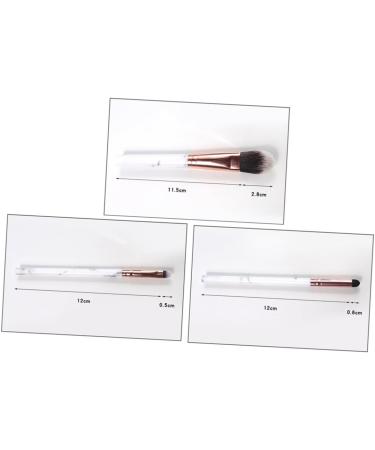 Baluue 12pcs Powder Marble Bristles Nylon Kit Brush Handle Makeup Cosmetics Synthetic - Buy Online on GoSupps.com