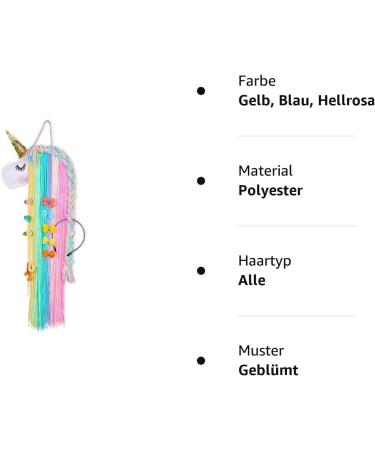 Gearmax Unicorn Hair Clips Storage Holder - Stylish Organizer for Hair Clips Bows & Headbands - Ideal Unicorn Hair Accessories for Kids & Adults - Buy Online on GoSupps.com