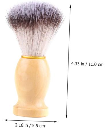 Lotus Tree Vintage Shaving Brush - Wooden Handle & Round Brush for Body Care | 1 Piece International Shipping - Buy Online on GoSupps.com