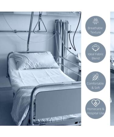 Linteum Textile 42x84x14 23 oz. Bariatric Hospital Bed Fitted Sheet - 2 Piece Set - Buy Online on GoSupps.com