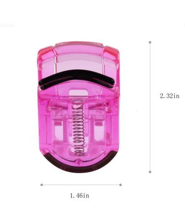 Lash Makeup Tool with Refill Pad Portable Fashion Eyelash Curler Small Plastic Beauty Multicolor Portable Curler for Travel - Buy Online on GoSupps.com