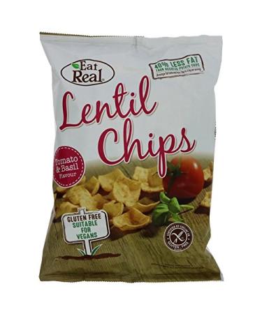 Eat Real Eat Real | Chips de tomate et basilic 113 g | 8 x 113 g