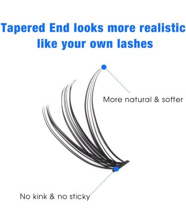Bransfy 280pcs DIY False Eyelash Clusters D Curl Long Individual Lashes Mixed Faux Mink Extensions (12-18mm) - Buy Online on GoSupps.com