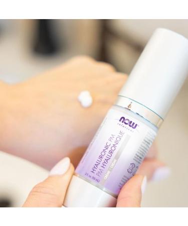 NOW Solutions Hyaluronic Acid Creme Rehydrating Moisture and Renewal Formula 2-Ounce Cr me - Buy Online on GoSupps.com