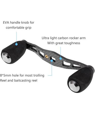 Lixada Carbon Fishing Reel Handle - Baitcasting Trolling Reel Crank Accessory | Ultralight Handle with Converter | Left/Right Compatibility - Buy Online on GoSupps.com