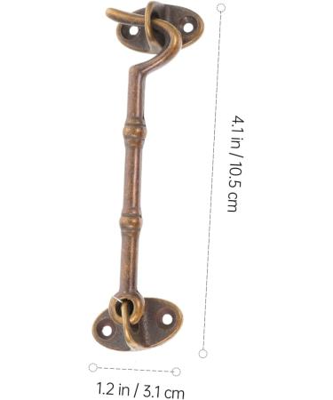 Alipis 1 Set Door and Window Buckle Vintage Window Hook Window Lock Hook Buckle Hook Door Latch Pure Copper 10.5X3.1X0.6CM Bronzed - Buy Online on GoSupps.com