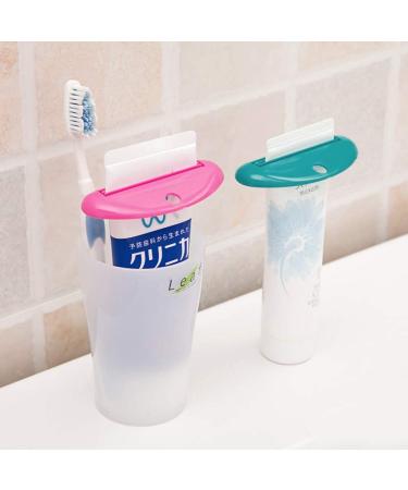 Besylo Toothpaste Tube Squeezer - 8pcs Dispenser for Toothpaste Hand Cream & Cosmetics - Practical Tube Squeezer in Green Red White Yellow - Buy Online on GoSupps.com