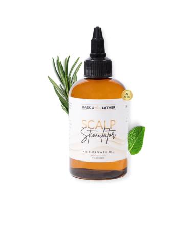 BASK & LATHER Hair Care Oil Growth Stimulator for Thickness Natural Ingredients Suitable for All Hair Types 4 fl oz