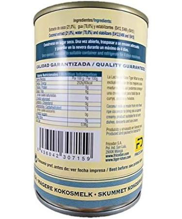 TIGER KHAN Lait de coco all g 400ml - Buy Online on GoSupps.com