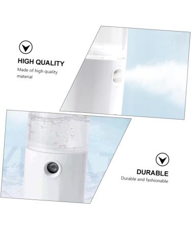 BELLIFFY 1pc Hydrating Instrument Mini Mister Electric Mist Sprayer Face Steamer Cool Facial Mister White Abs - Buy Online on GoSupps.com