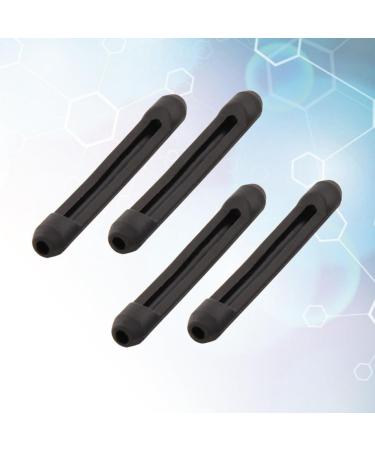 Gleavi Silicone Glasses Holder - 4 Pairs Non-Slip Ear Pads & Accessories for Sunglasses - Anti-Silicone Ear Clips - Black - Buy Online on GoSupps.com