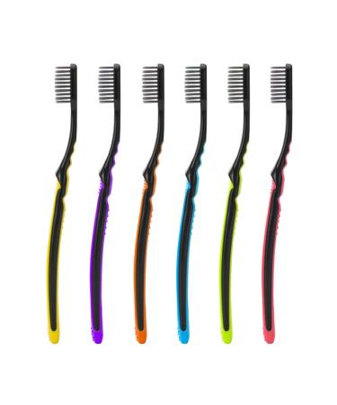Healeved 6pcs Toothbrush With Soft Bristles Antibacterial Toothbrush Universal