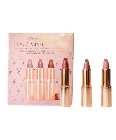 CHARLOTTE TILBURY Iconic Mini Lip Trio Kit - Pillow Talk Walk of No Shame Supermodel 0.03 Ounce (Pack of 3) - Buy Online on GoSupps.com