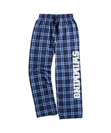 JANT girl Swimming Columbia Blue Lounge Flannel Pant with Pockets Adult Small (95 - 115 lbs.)
