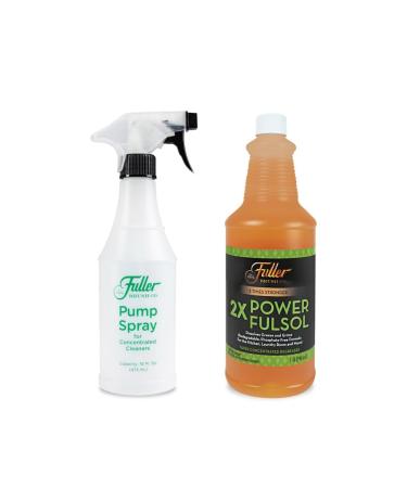 Fuller Brush 2X Power Fulsol Degreaser PLUS Easy-To-Use Spray Bottle - Powerful Multi-Surface Degreaser Concentrate - All Purpose Oil Grease & Grime Cleaner For Kitchen Laundry Bathroom Garage