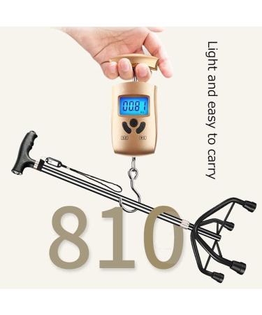 Canes Aluminum Alloy Walking Stick Lightweight Four-Legged Anti-Slip Elderly Walker Height Adjustable Cane with LED Lights for Women Man Outdoor Travel Walking Crutches Journey - Buy Online on GoSupps.com