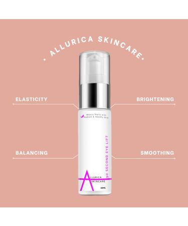 Allurica Skincare Eye Serum and Under Eye Cream for Wrinkles | Dark Circle Remover and Anti-Aging Treatment for Skin Tightening - Buy Online on GoSupps.com