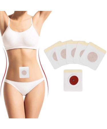 Losing weight patch slim patch 60 piece of weight loss sticker fat burning on the stomach bucket waist belly fat waist anti -cellulite fast losing off not irritating (red and white2)