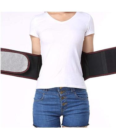 Self-Warming Lumbar Support Belt | Pain Relief & Injury Prevention for Scoliosis & Herniated Disc - Black S - Buy Online on GoSupps.com
