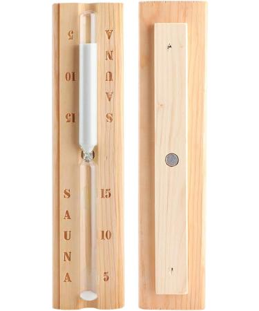 Gloglow Sauna Equipment - Timer Thermometer & Wooden Accessories for Spa | 15-Minute Countdown Clock - Buy Online on GoSupps.com