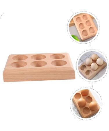 Zerodeko Chicken Egg Holder Supply Convenient Holder Wear-resistant Storage Platter Wooden Egg Tray Accessory Household - Buy Online on GoSupps.com
