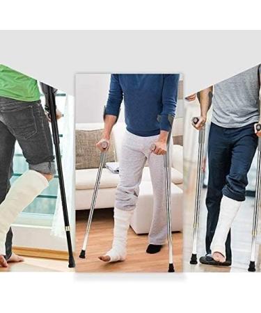 Forearm Crutches Adjustable Forearm Crutches - Lightweight Cuff Crutch - Adjustable Comfortable Wrist Handle Standard and Tall Adults Lightweight Aluminum Gray Lightweight Arm Crutch Independence - Buy Online on GoSupps.com
