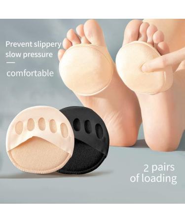 Soleful Solutions High Heel Metatarsal Pads & Invisible Toe Socks (5Pairs Beige) - Buy Online on GoSupps.com