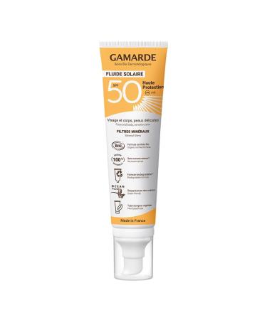 Sun Fluid Spf 50 Organic 100 ml High Protection Gamarde