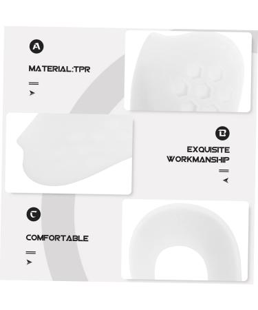 Mobestech Foot Insoles for Men - O Type Leg Shoe Inserts & Arch Support - Comfortable TPR Foot Pads for Plantar Care - 2 Pairs White - Buy Online on GoSupps.com