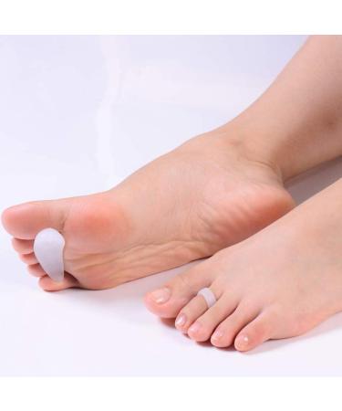 SUPVOX 4 Pairs Silicone Hammer Toe Pads - Toe Curl Corrector & Mallet Toe Relief for Women | International Shipping - Buy Online on GoSupps.com