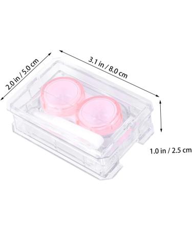 Homsfou 4-Piece Mini Contact Lens Holder Set | Transparent Portable Lens Cases | Cute Colored Lens Containers - Shop Internationally! - Buy Online on GoSupps.com