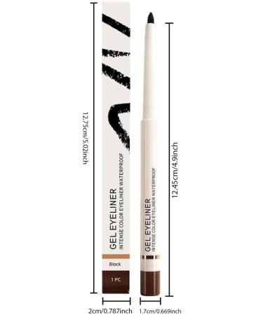 Eye Pencil Eyeliner Long Lasting Waterproof Smooth Makeup PenOutline Stencils Pencil For Beginners Women Girls & Daily Makeup Black - Buy Online on GoSupps.com