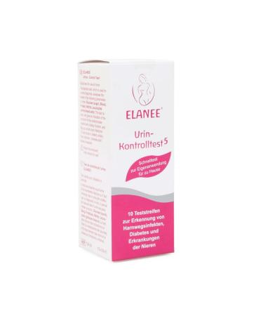 ELANEE Urine Control Test Strips - 10 Test Strips for Urinary Tract Infection Detection | Reliable Color Scale Fast Shipping Internationally - Buy Online on GoSupps.com
