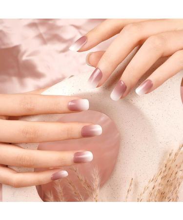 Zaubern gel4Home- UV wraps UV nail foils gel nail wraps semi cured gel nails (Babyboomer dark)