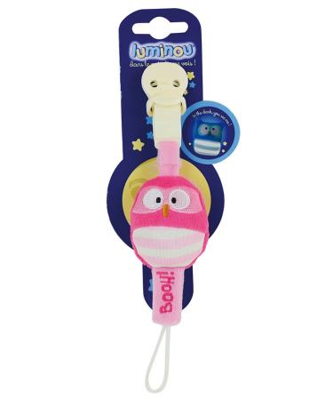 Jemini 040672 Luminou pacifier holder 22 cm pink