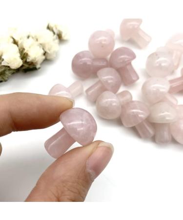 Home Decoration Natural Pink Rose Crystal Mushroom Shaped Polished QuartzStones Specimen Home Decoration Crystals Stones ERTEYIN Natural Luster (Size : 2pcs) - Buy Online on GoSupps.com