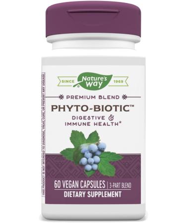 Nature's Way Phyto-Biotic Digestive & Immune Health 3 Part Blend 60 Vegan Capsules