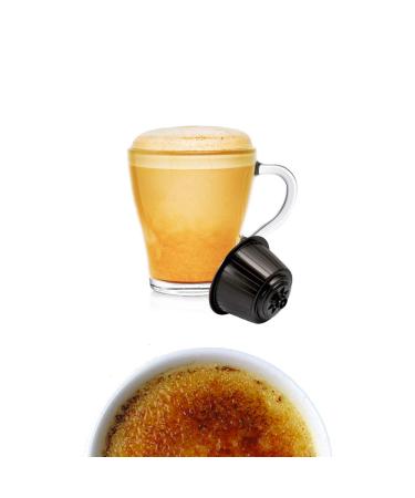 KICKKICK 32 Soluble Creme Brulee Coffee Capsules - Nescafé Dolce Gusto Compatible - Coffee