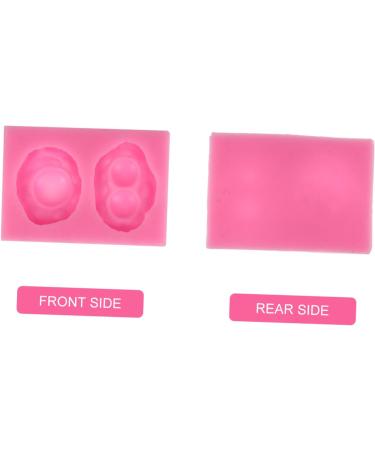 MAGICLULU Fried Egg Mold Silicone Molds 3D Resin Molds Simple Mold DIY Cake Making Mold Fried Eggs Bakeware 10.5X7.2CM Pink - Buy Online on GoSupps.com