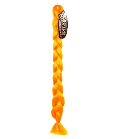 Premium 2m Orange Braid Hair for Rasta Dreads Twists & Box Braids - Mybraids Hair Extensions - Buy Online on GoSupps.com